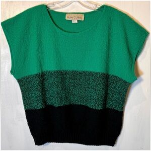 Women’s Kate Collins Short Sleeve Sweater - Vintage 80s - Made in USA - Size L